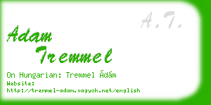 adam tremmel business card